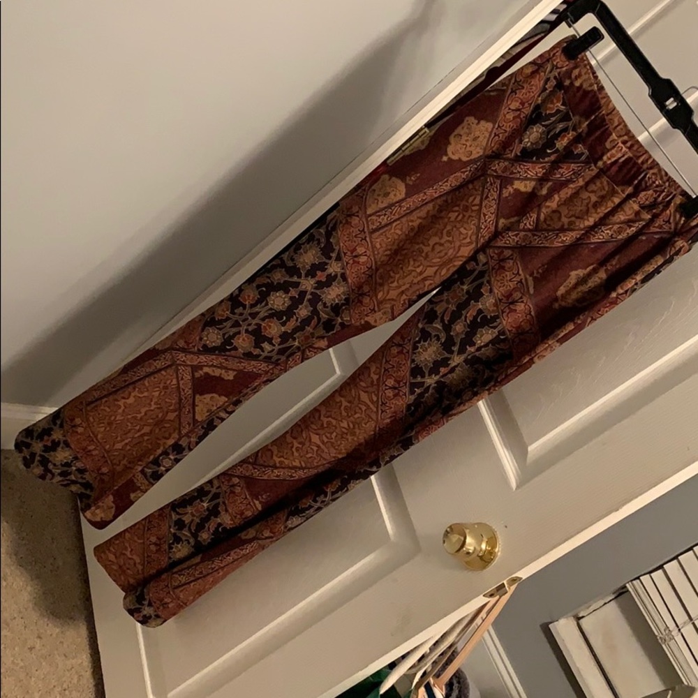 Paisley flare pants